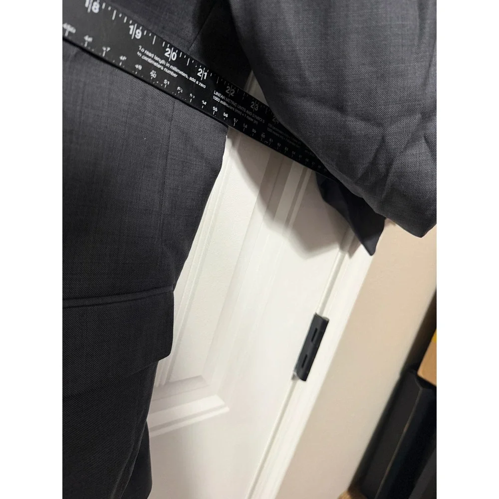 Jos. A. Bank Wool Blazer Mens 46R Traveler's Collection Tailored Fit Grey EUC